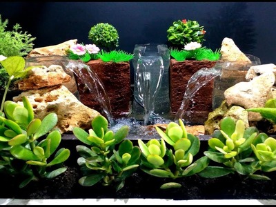 How to Make Triple Waterfall Fountain used plastic Bottles. DIY
