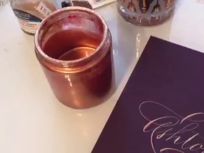 How to mix metallic ink for calligraphy