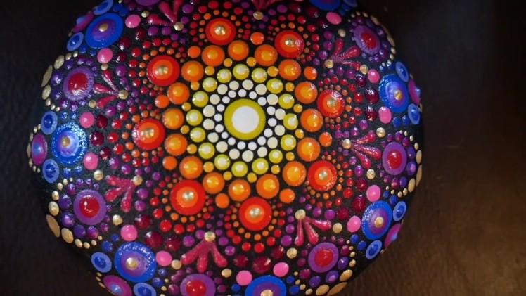 How to paint dot mandalas with Kristin Uhrig #45-  Inner Glow Mandala