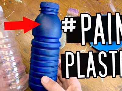 HOW TO Paint On PLASTIC (Bottles, Pots, Jars, Etc) #crafts #artsandcrafts