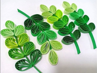 Husking leaves design with quilling comb