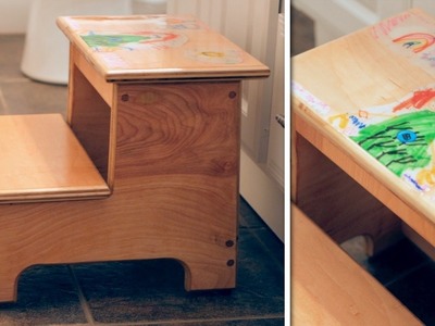 Kid's Step Stool With Their Artwork! | How To Build