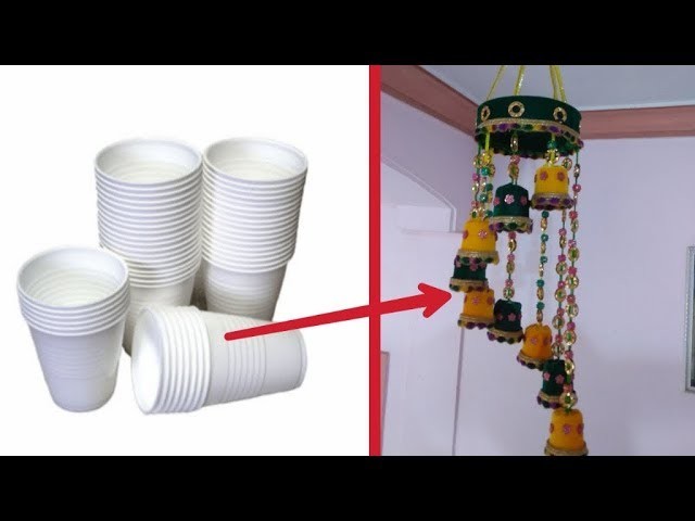 Make A Jhumar From Disposable Cup || Best Out Of Waste