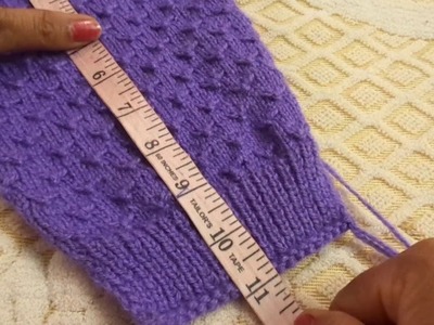 Make Baby Sweater Sleeves (1 - 2 year baby)