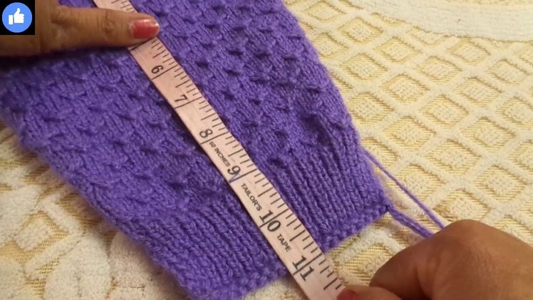 Make Baby Sweater Sleeves (1 - 2 year baby)