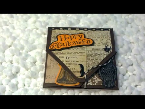 Mini Halloween Envelope Card - Tim Holtz Halloween and Michael's Recollections