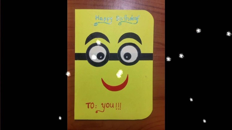 Minions birthday card