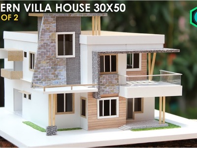 Model making of MODERN ARCHITECTURE VILLA | PART 1 of 2