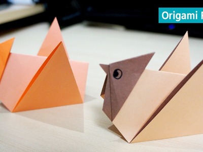 수탉 종이접기 Origami Rooster