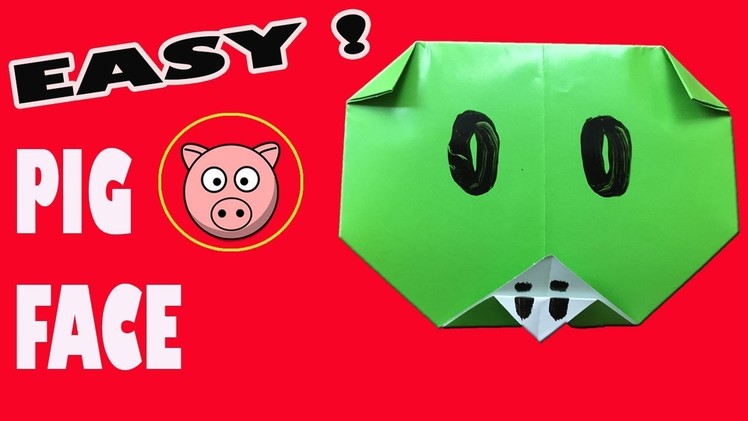 ORIGAMI PIG FACE