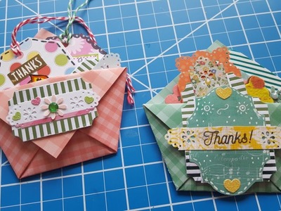 Pocket Envelopes with Embellishments using 6x6