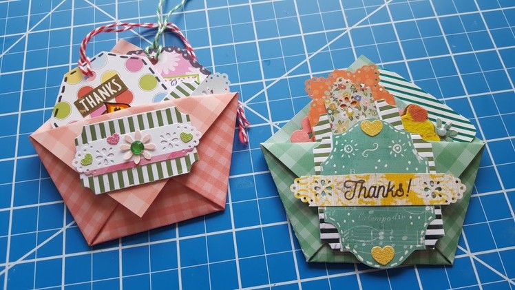 Pocket Envelopes with Embellishments using 6x6