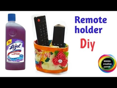 Remote control holder.organizer from waste plastic bottle#Best idea to reuse waste material at home