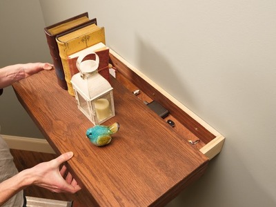 Saturday Morning Workshop: Floating Shelf with a Secret Drawer