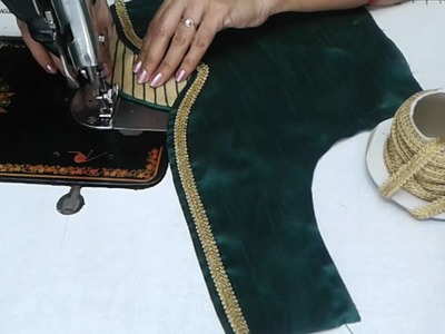 Simple blouse design cutting and stitching. designer blouse for sarees