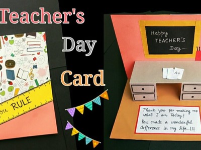 Teacher's Day Card. #Teacher'sdaycard Teacher's Day Card Making Idea.PopUp Greeting Card for Teacher