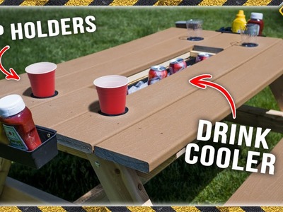 The ULTIMATE Picnic Table (Cup Holders Included)