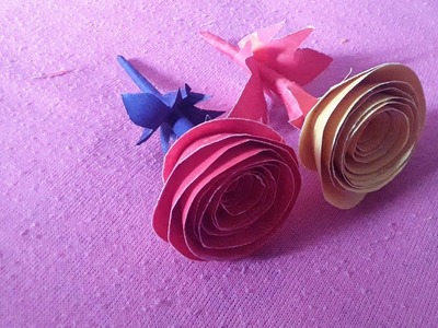 शादी पत्रिका से गुलाब बनाये | Best use of old marriage.wedding cards idea