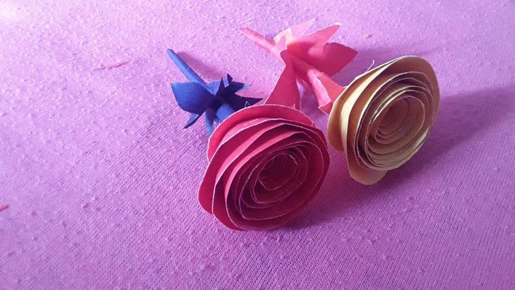 शादी पत्रिका से गुलाब बनाये | Best use of old marriage.wedding cards idea