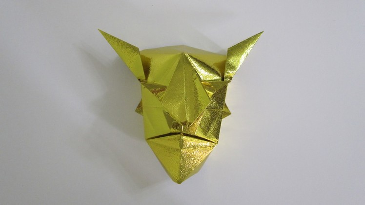 TUTORIAL - Origami Devil Mask from the book "Genuine Origami" by Jun Maekawa)