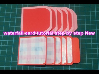 Waterfall card tutorial step by step New