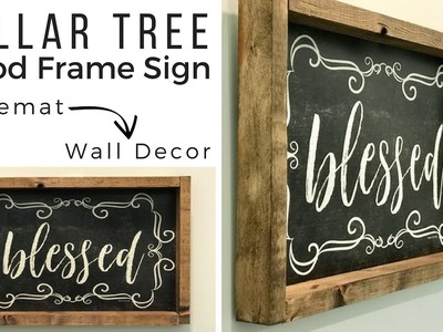 Wood Frame Sign | Dollar Tree DIY | Quick & Easy | Farmhouse Wall Decor DIY | Ashleigh Lauren