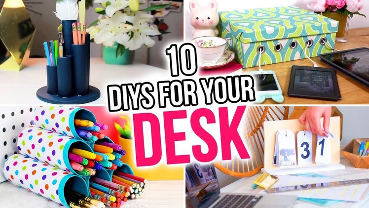 10 DIYs for Your Desk! Back to School Desk Organizers & More! - HGTV Handmade
