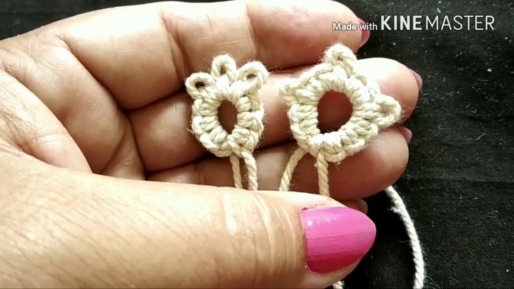 206-Shuttle tatting#43.Two magic stitches with homemade shuttle for beginners (Hindi. Urdu)