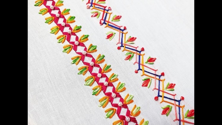 Basic embroidery design tutorial | Hand embroidery designs