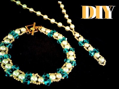 Beaded bracelet. beaded necklace. jewelry making.