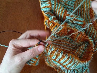 Brioche Knit (brk) for continental and English knitters