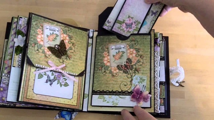Butterfly and Lacy Medley Handmade Mini Album