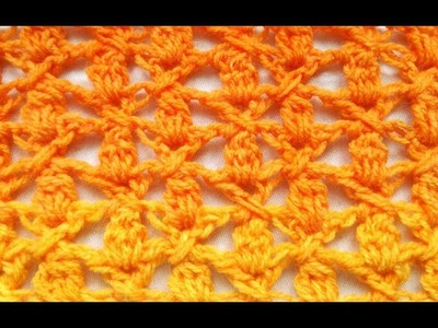 Clusters and Crosses easy Crochet Stitch Tutorial