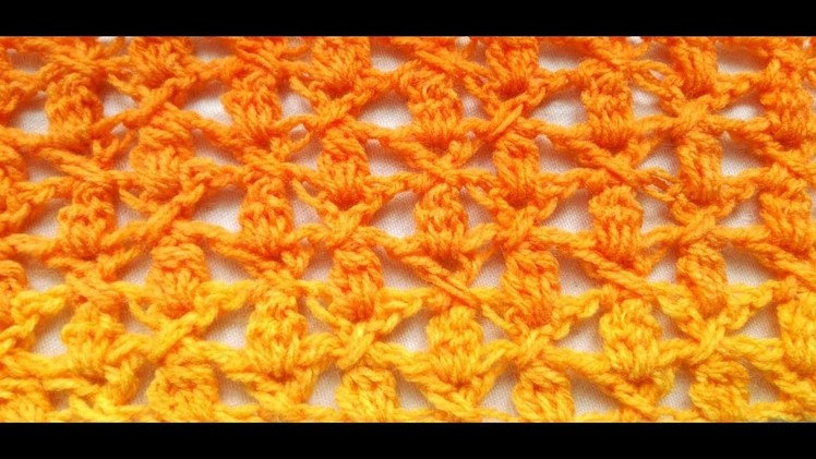 Clusters and Crosses easy Crochet Stitch Tutorial