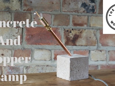 Concrete and Copper lamp