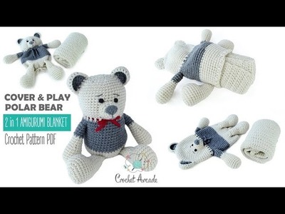 Cover and Play Teddy Bear Amigurumi Blanket