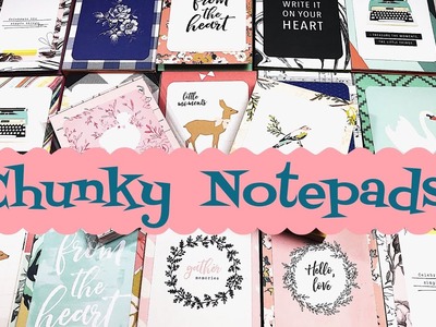 Craft Fair Idea #8:  Chunky Notepads | Using Dollar Tree notepads | 2018