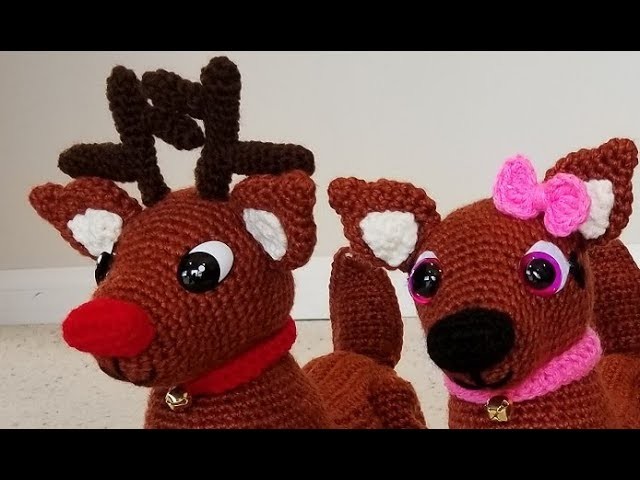 Crochet Adorable Amigurumi Reindeer Part 1 of 3 DIY Video Tutorial
