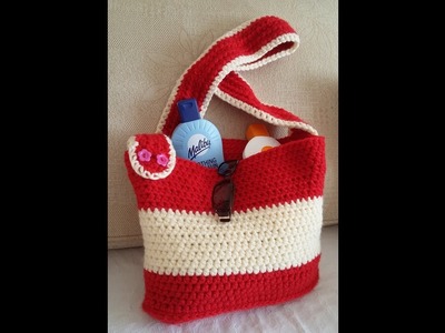 Crochet bag - The bag base. Any occasion bag simple and easy.