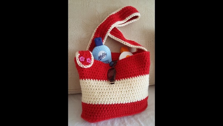 Crochet bag - The bag base. Any occasion bag simple and easy.