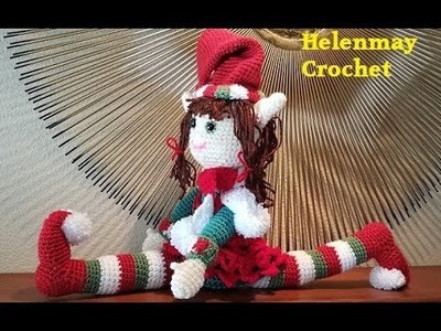 Crochet Heirloom Christmas Girl and Boy Elf Part 4
