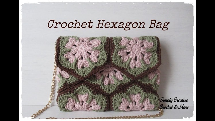 Crochet Hexagon Clutch Bag