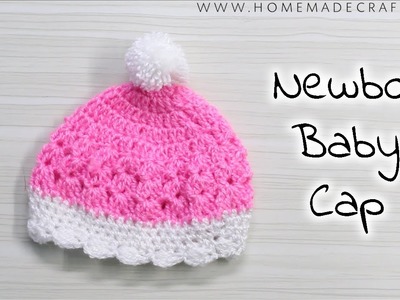 [Crochet] How to make a Newborn Baby Cap | Crochet Cap - by Arti Singh