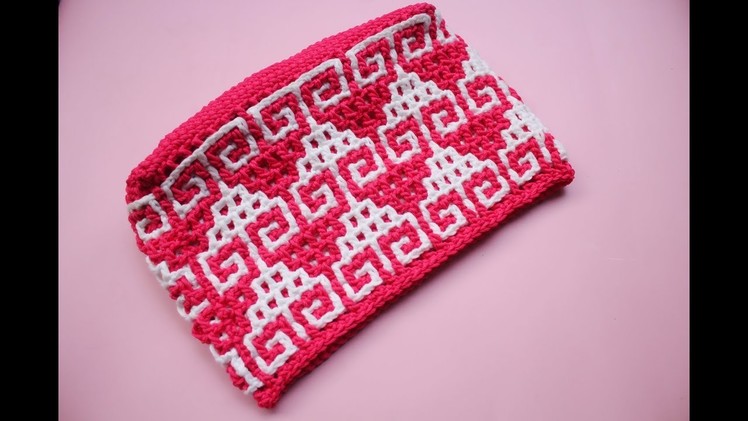 Crochet interocking motif hati part 1