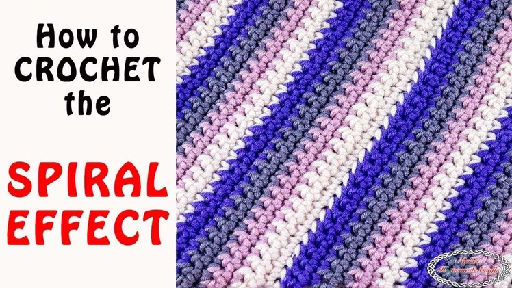 Crochet the SPIRAL EFFECT Rows to Rounds