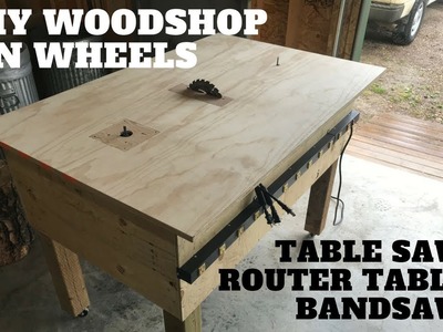 DIY 3 in 1 workbench - table saw, router table, jigsaw
