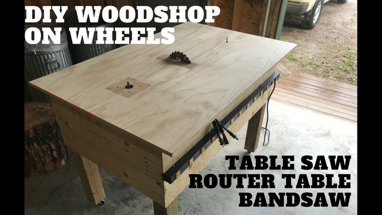 DIY 3 in 1 workbench - table saw, router table, jigsaw