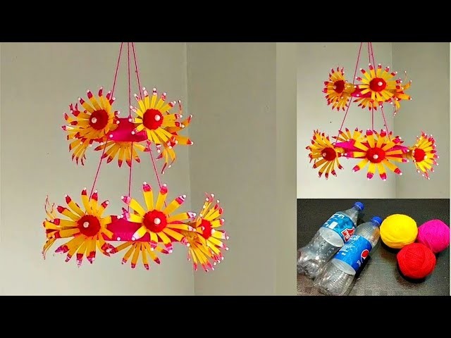 DIY Best out of Waste Plastic Bottles and Wool. Best Reuse Idea