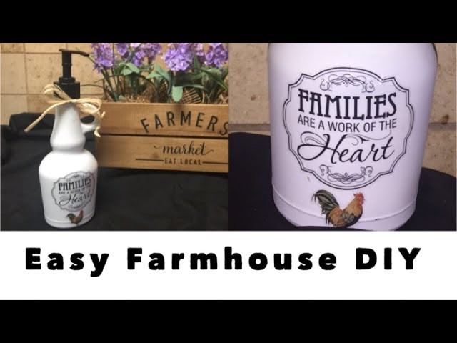 DIY Easy Dollar Tree Farmhouse Soap Pump