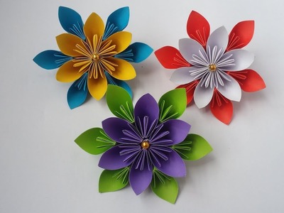 DIY: How to Make Kusudama Paper Flower!!! Easy Kusudama Flower Making for Beginners!!!